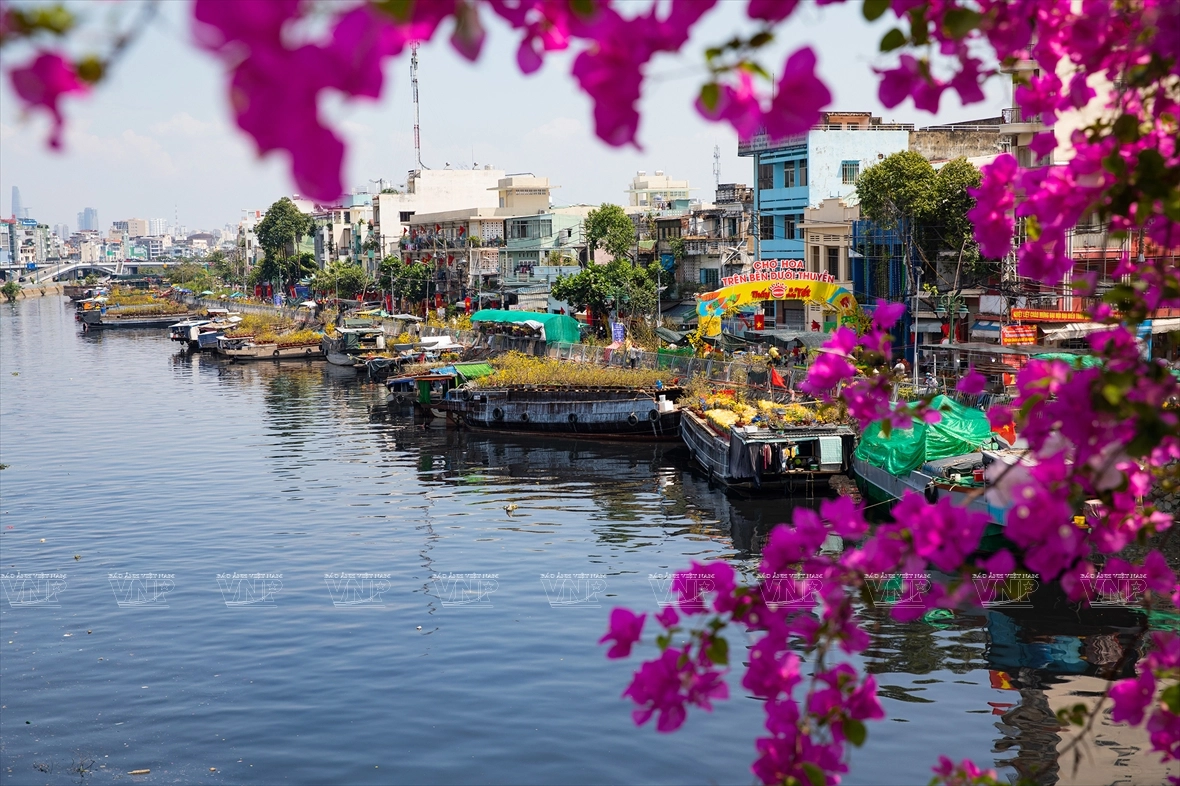 Chợ hoa xuân "Trên bến, dưới thuyền" TP Hồ Chí Minh
