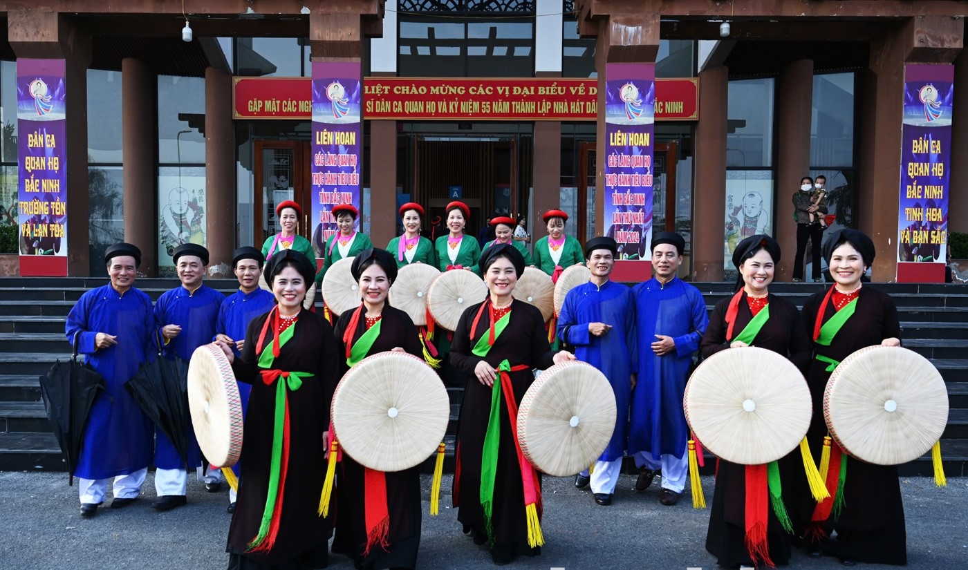 Không gian trưng bày di sản Quan họ Bắc Ninh