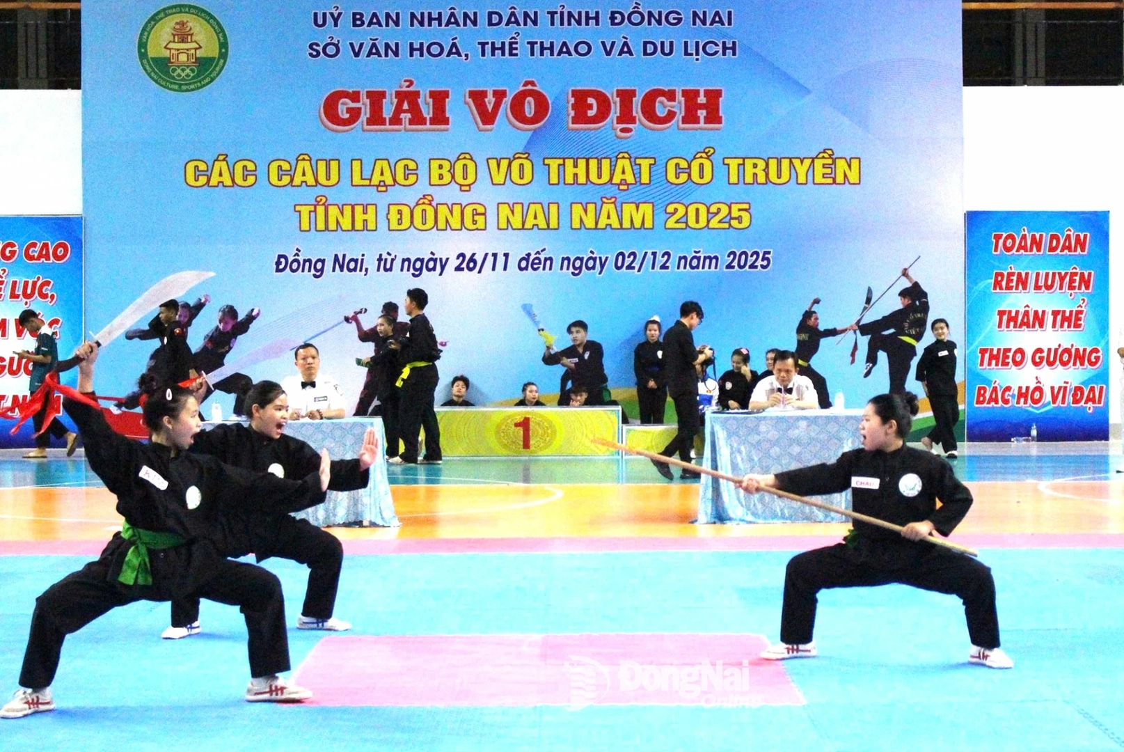 Giải Võ thuật cổ truyền các câu lạc bộ tỉnh Đồng Nai